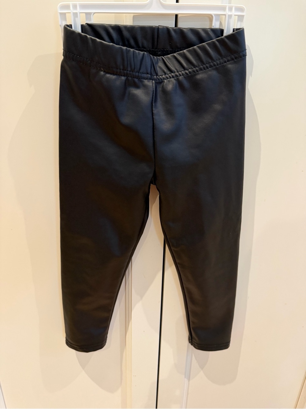 George 2t Kids Faux Leather Leggings - Black